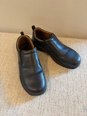Red Wing Shoes Black Slip-On Leather Work Loafers